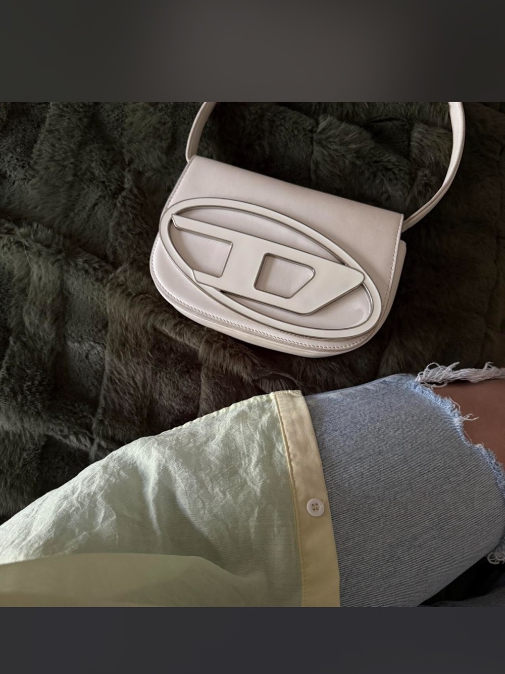 Authentic Diesel 1DR-Iconic Shoulder Bag In Nappa Leather